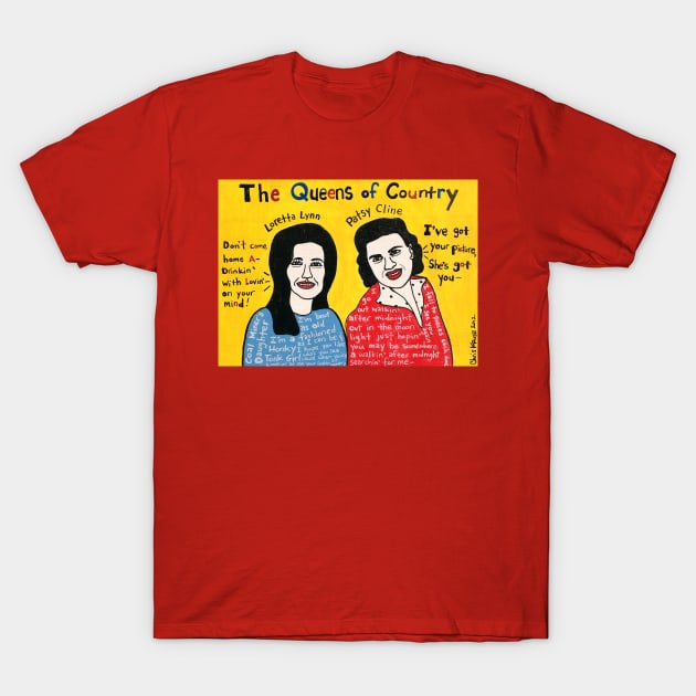 Queens of Country T-Shirt by krusefolkart